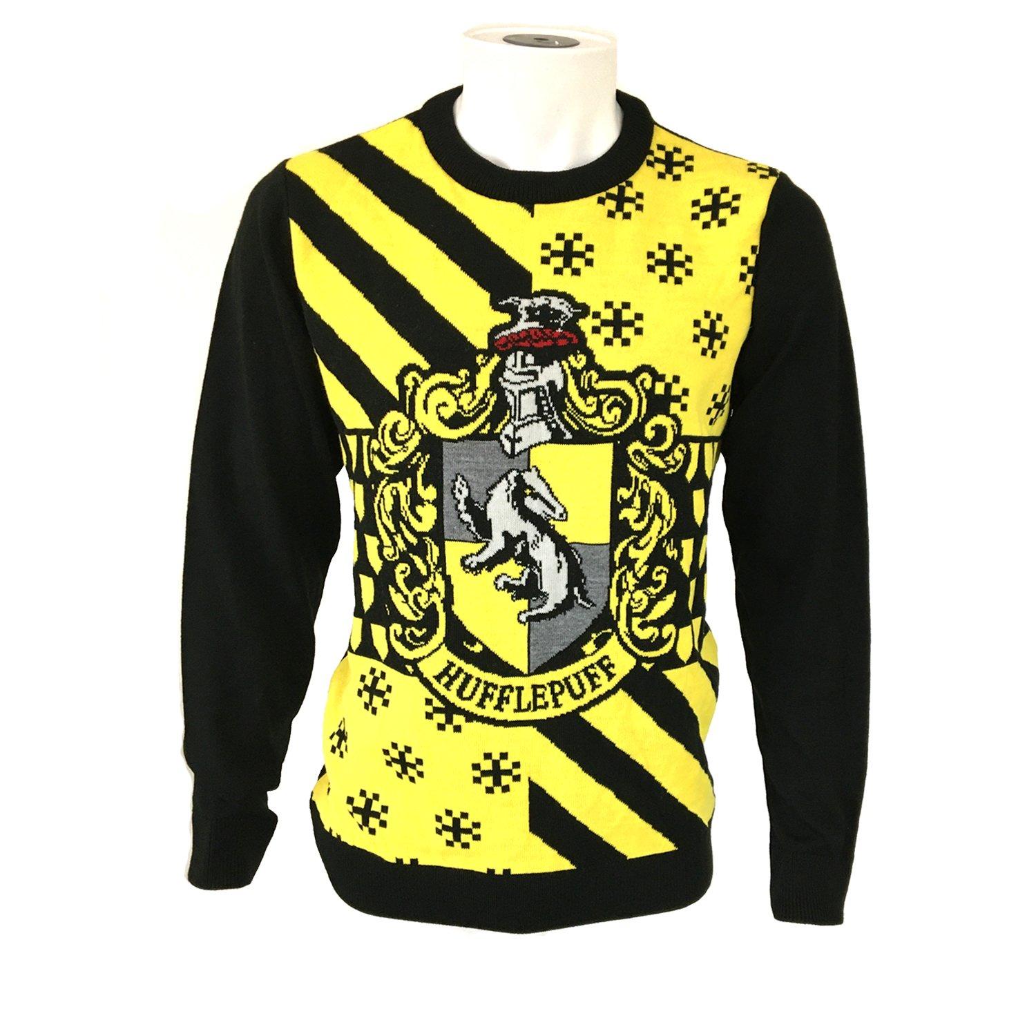 Hufflepuff Weihnachtspulli Damen Multicolor L von Harry Potter