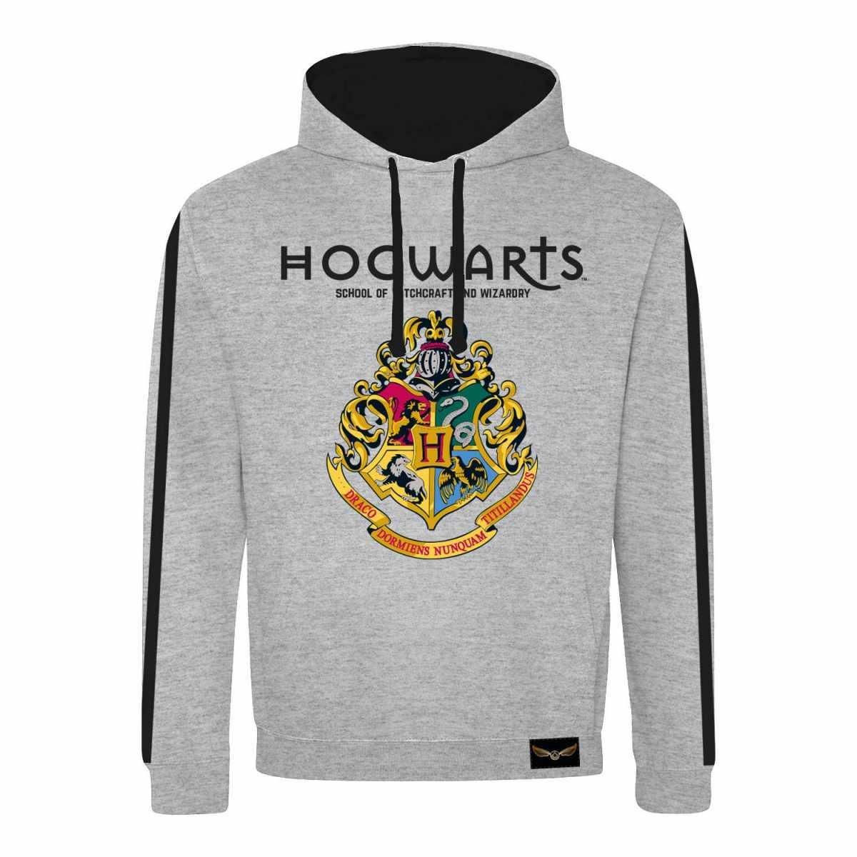 Kapuzenpullover Damen Grau L von Harry Potter