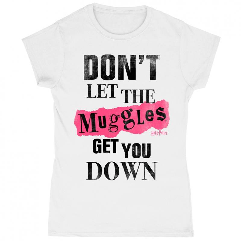 Harry Potter - Muggles Clippings TShirt, für Damen, Weiss, Größe S von Harry Potter