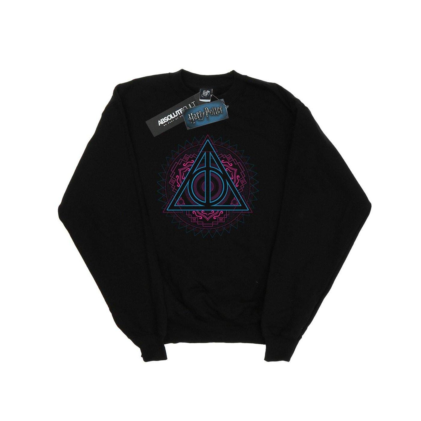 Harry Potter - Deathly Hallows Sweatshirt, für Damen, Schwarz, Größe L von Harry Potter