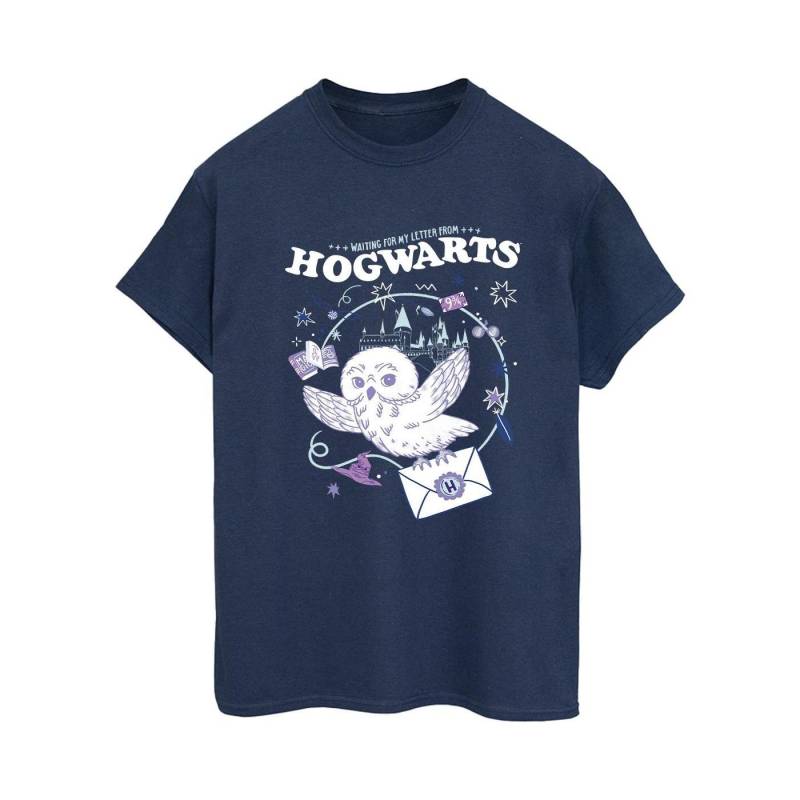 Owl Letter From Hogwarts Tshirt Damen Marine 3XL von Harry Potter