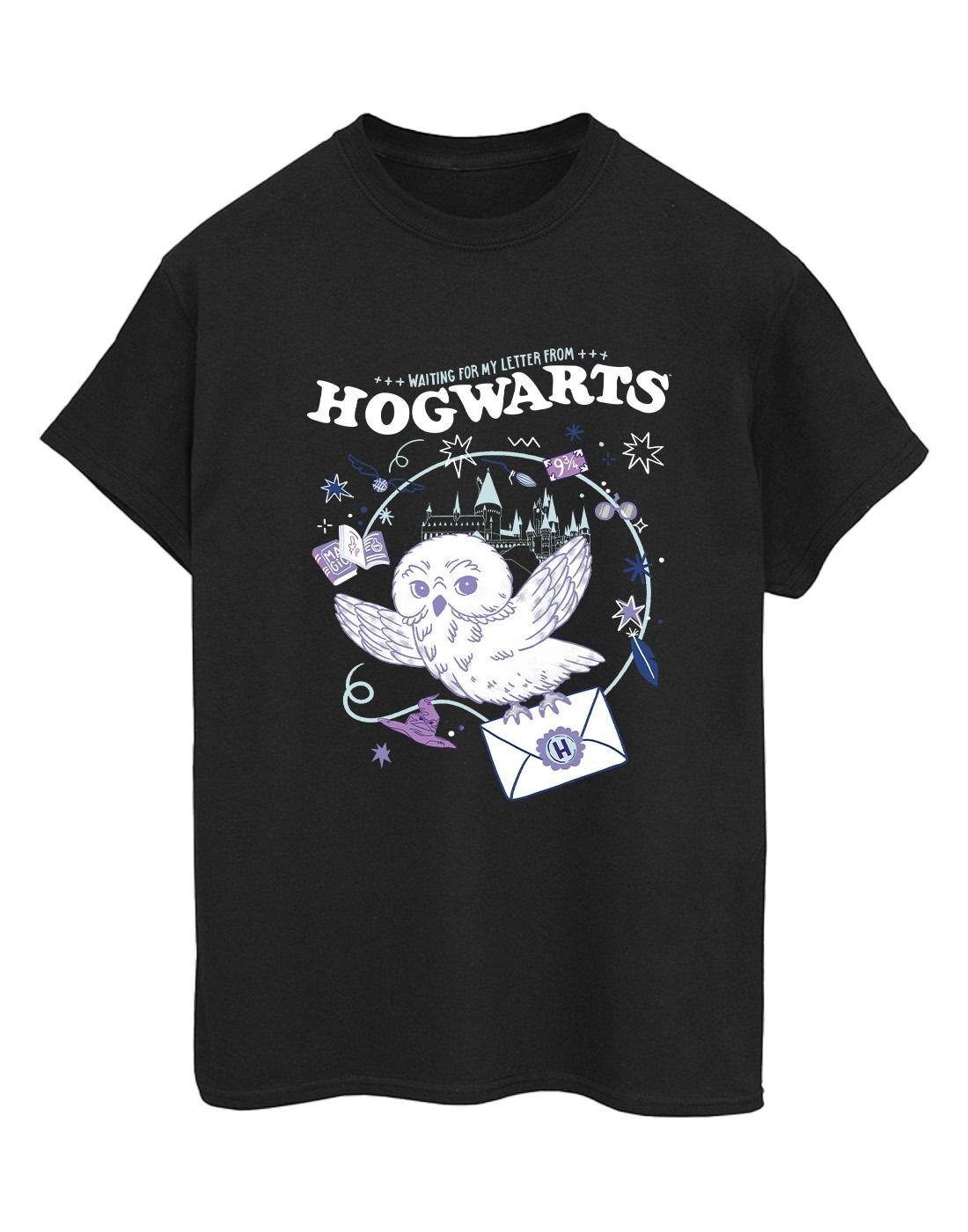 Owl Letter From Hogwarts Tshirt Damen Schwarz 3XL von Harry Potter