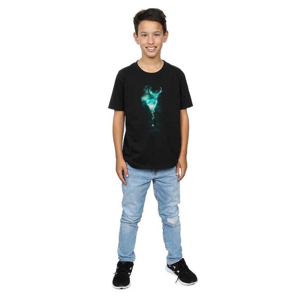 Patronus Tshirt Jungen Schwarz 116 von Harry Potter