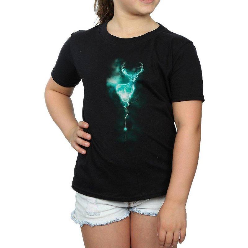 Patronus Tshirt Unisex Schwarz 116 von Harry Potter