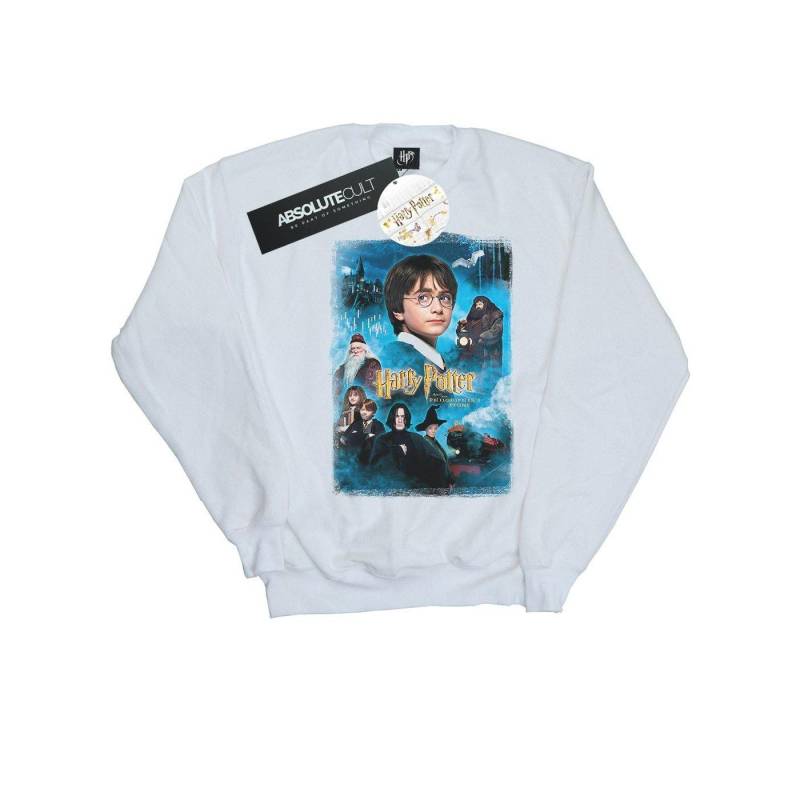 Philosopher's Stone Sweatshirt Herren Weiss L von Harry Potter