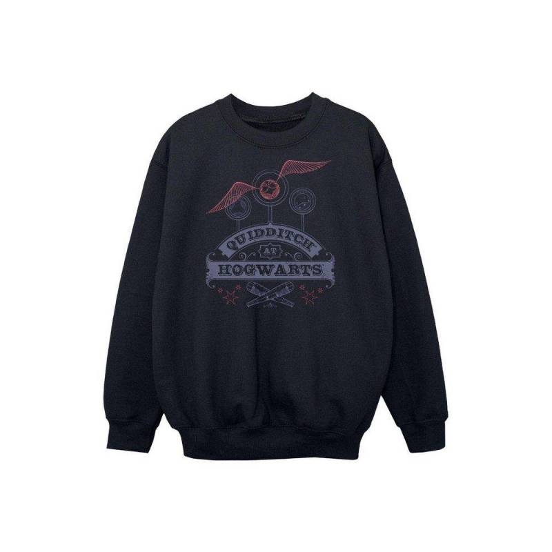 Quidditch At Hogwarts Sweatshirt Unisex Schwarz 116 von Harry Potter