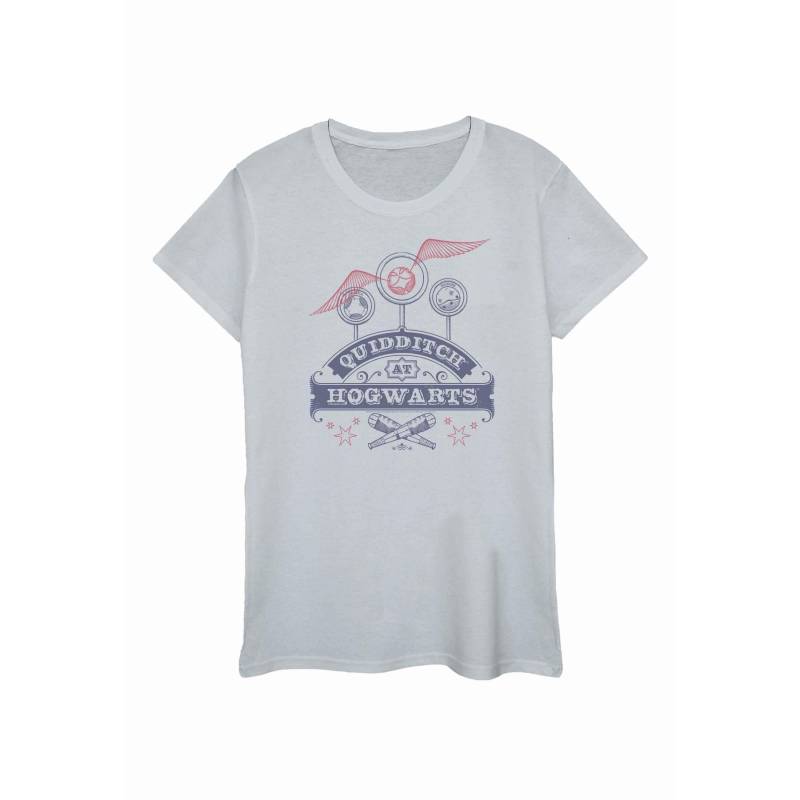 Quidditch At Hogwarts Tshirt Damen Grau L von Harry Potter