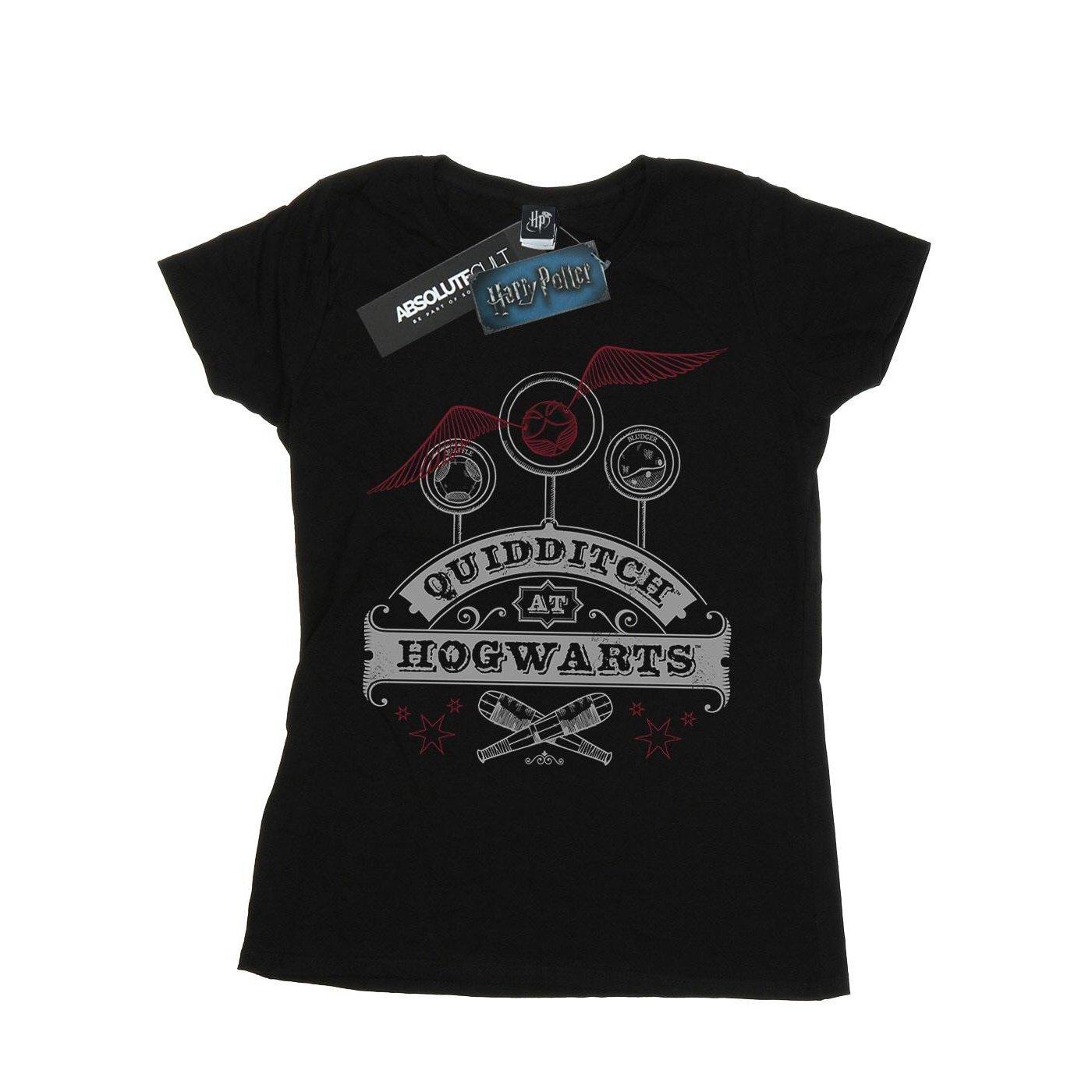 Quidditch At Hogwarts Tshirt Damen Schwarz M von Harry Potter