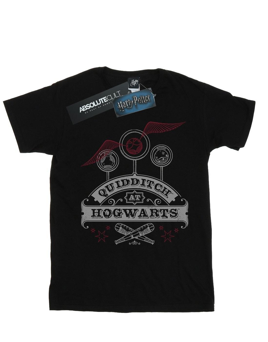 Quidditch At Hogwarts Tshirt Herren Schwarz L von Harry Potter