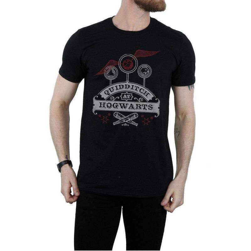 Quidditch At Hogwarts Tshirt Herren Schwarz M von Harry Potter