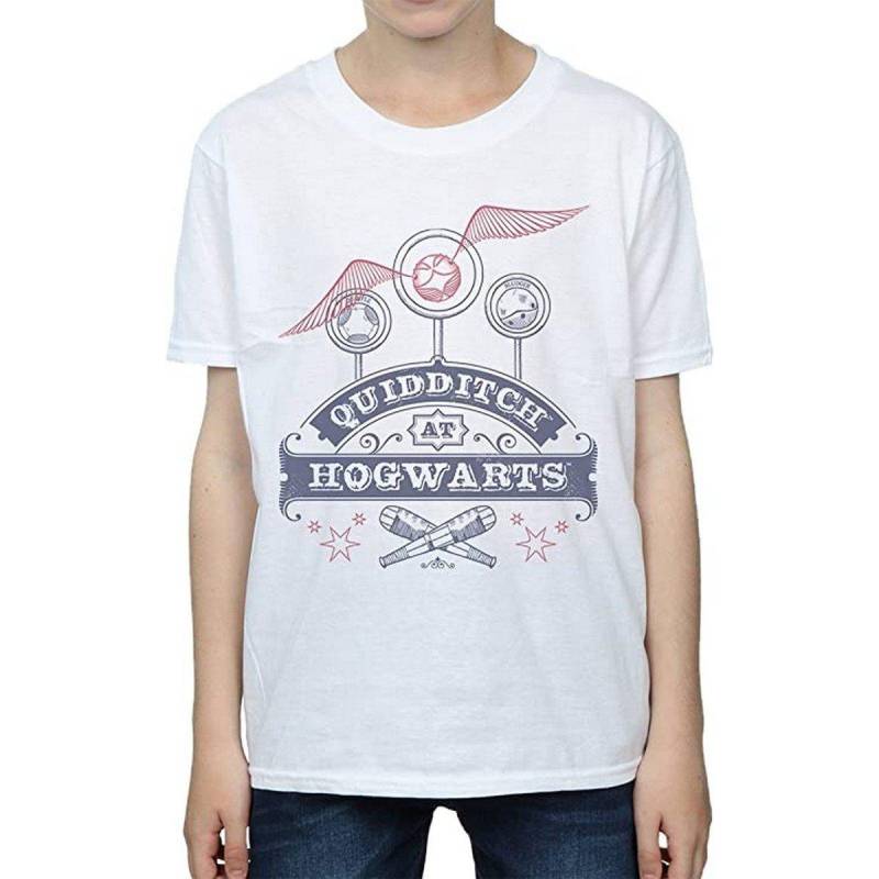 Quidditch At Hogwarts Tshirt Jungen Weiss 116 von Harry Potter