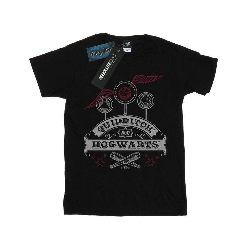 Quidditch At Hogwarts Tshirt Unisex Schwarz 116 von Harry Potter