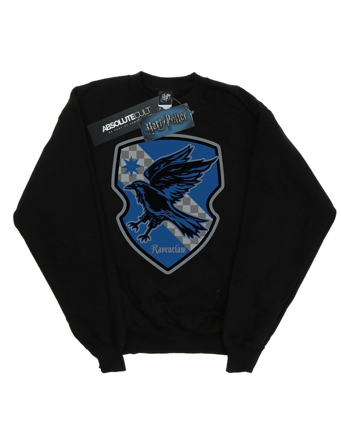 Ravenclaw Crest Flat Sweatshirt Herren Schwarz L von Harry Potter