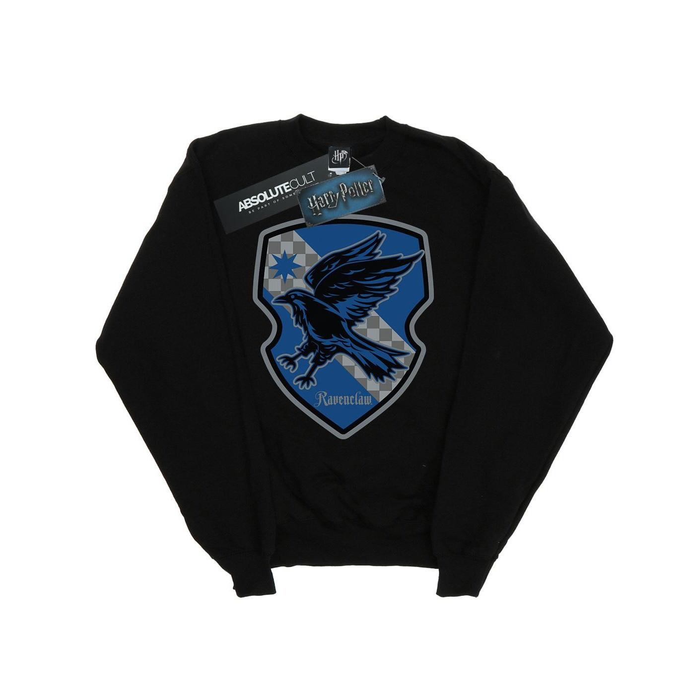 Ravenclaw Crest Flat Sweatshirt Herren Schwarz M von Harry Potter