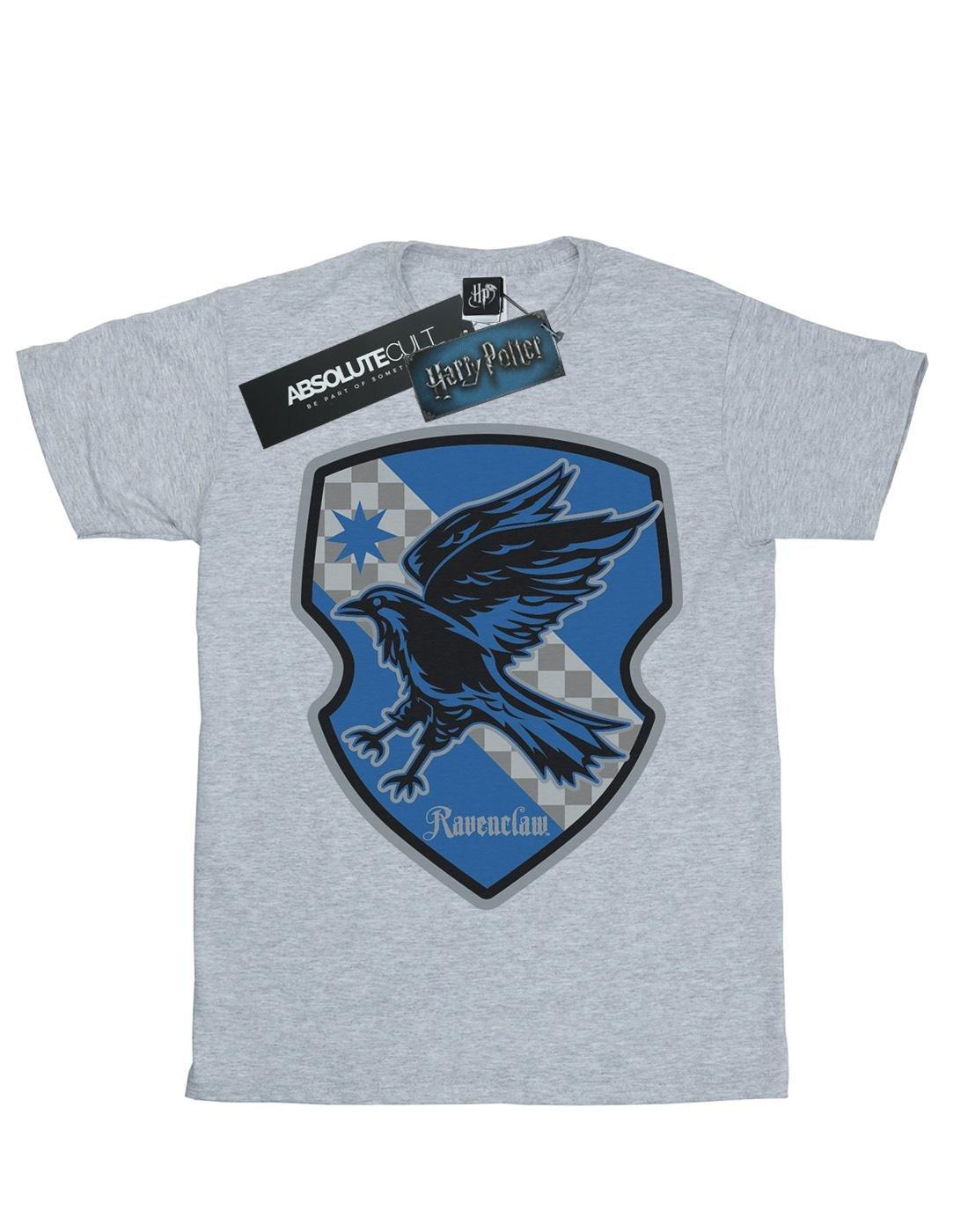 Ravenclaw Crest Flat Tshirt Damen Grau 3XL von Harry Potter