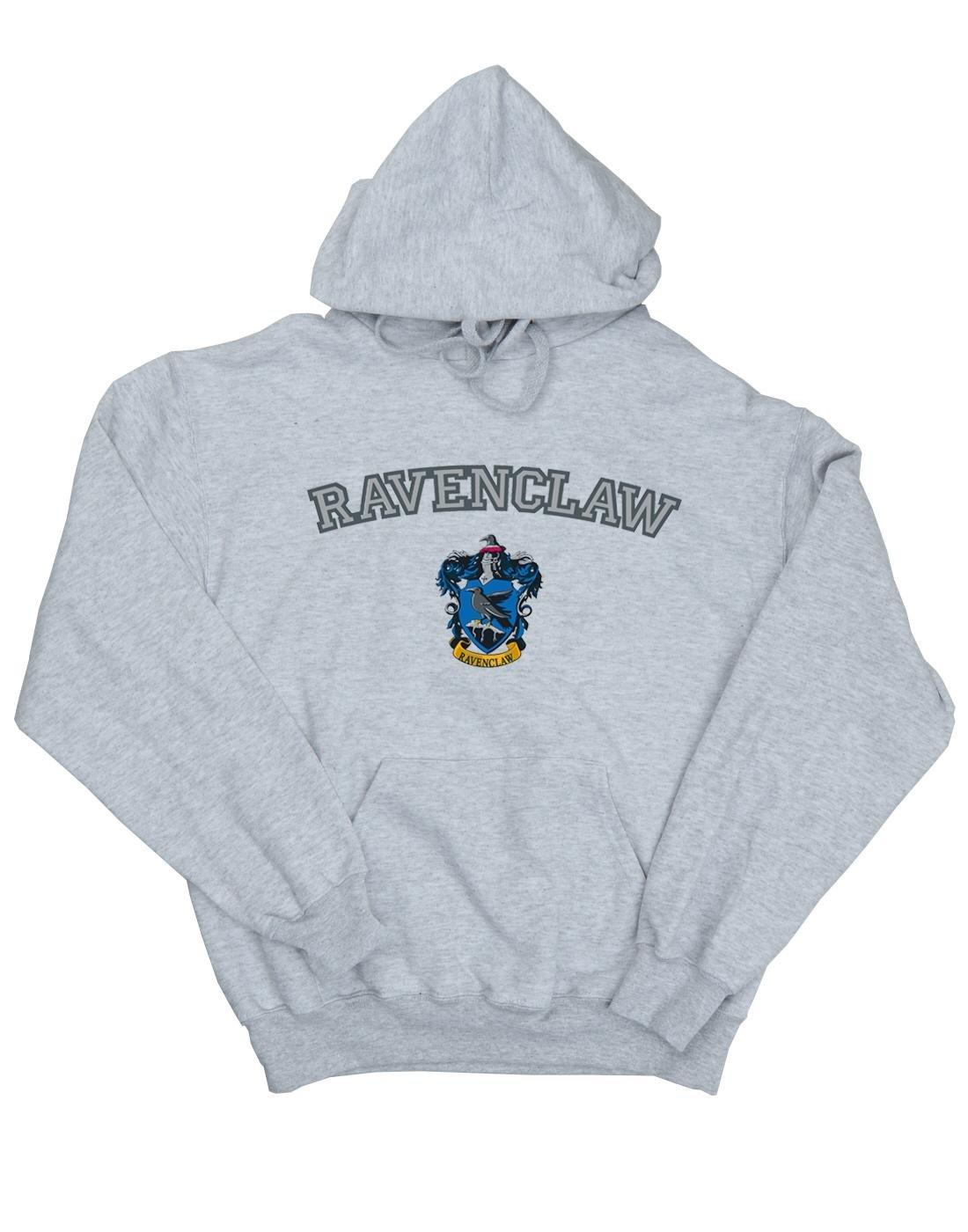 Ravenclaw Crest Kapuzenpullover Damen Grau XL von Harry Potter