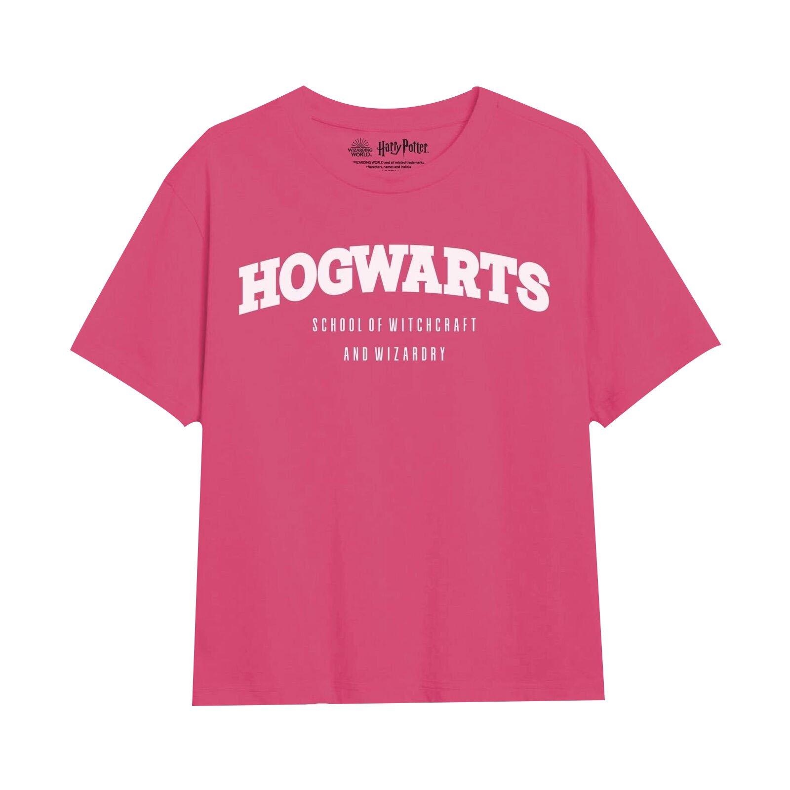 School Tshirt Mädchen Fuchsia 140 von Harry Potter