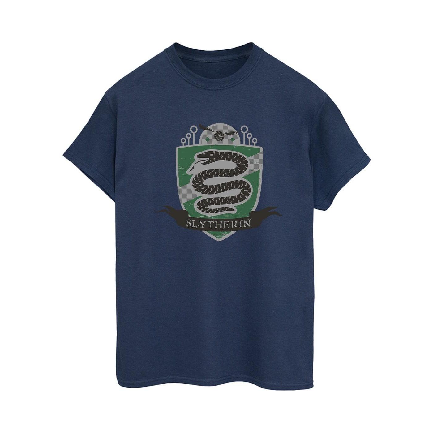 Slytherin Chest Badge Tshirt Damen Marine 3XL von Harry Potter