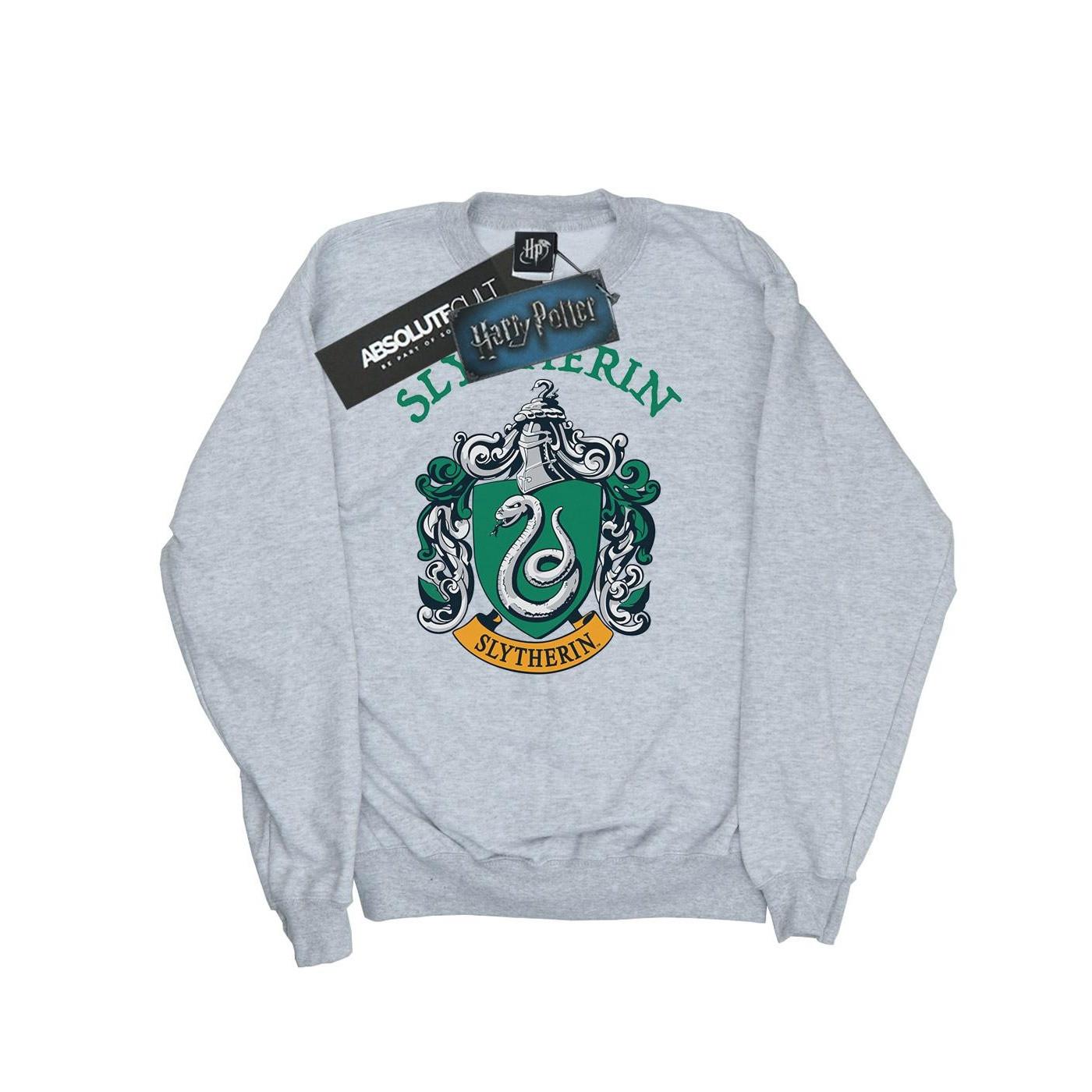 Slytherin Crest Sweatshirt Herren Grau M von Harry Potter