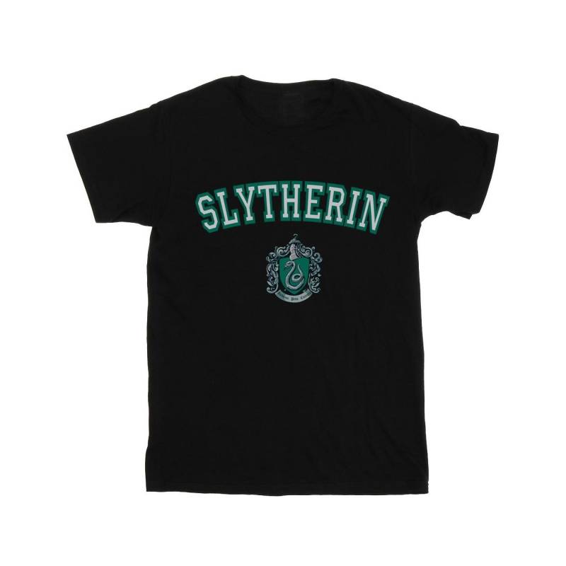 Slytherin Crest Tshirt Damen Schwarz 4XL von Harry Potter