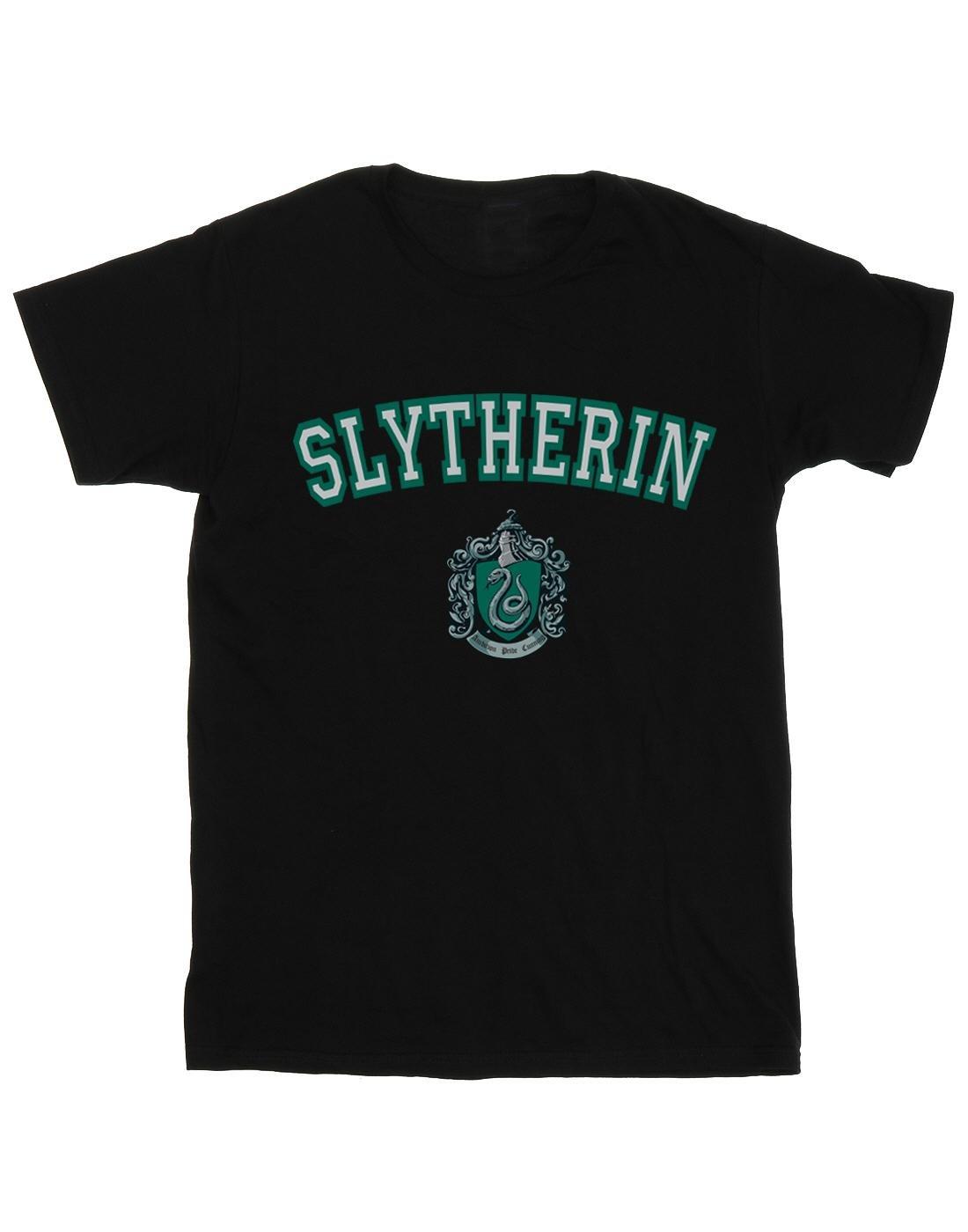 Slytherin Crest Tshirt Damen Schwarz 5XL von Harry Potter