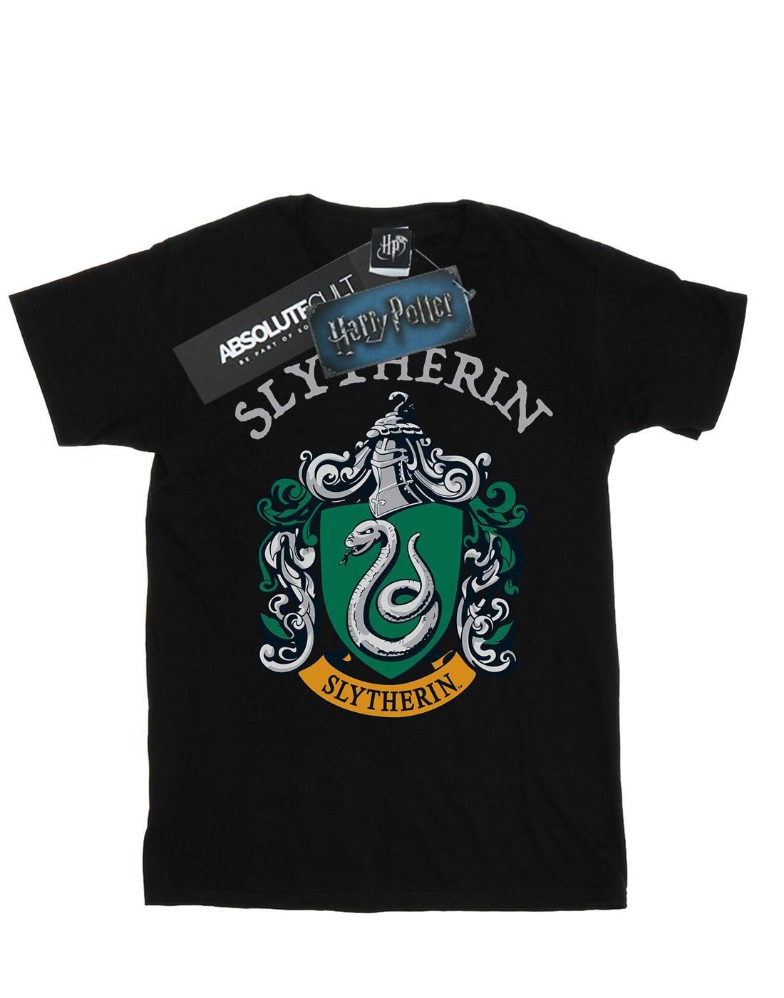 Slytherin Crest Tshirt Damen Schwarz S von Harry Potter