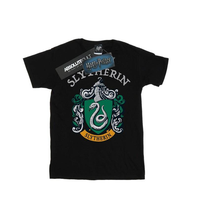 Slytherin Crest Tshirt Damen Schwarz S von Harry Potter