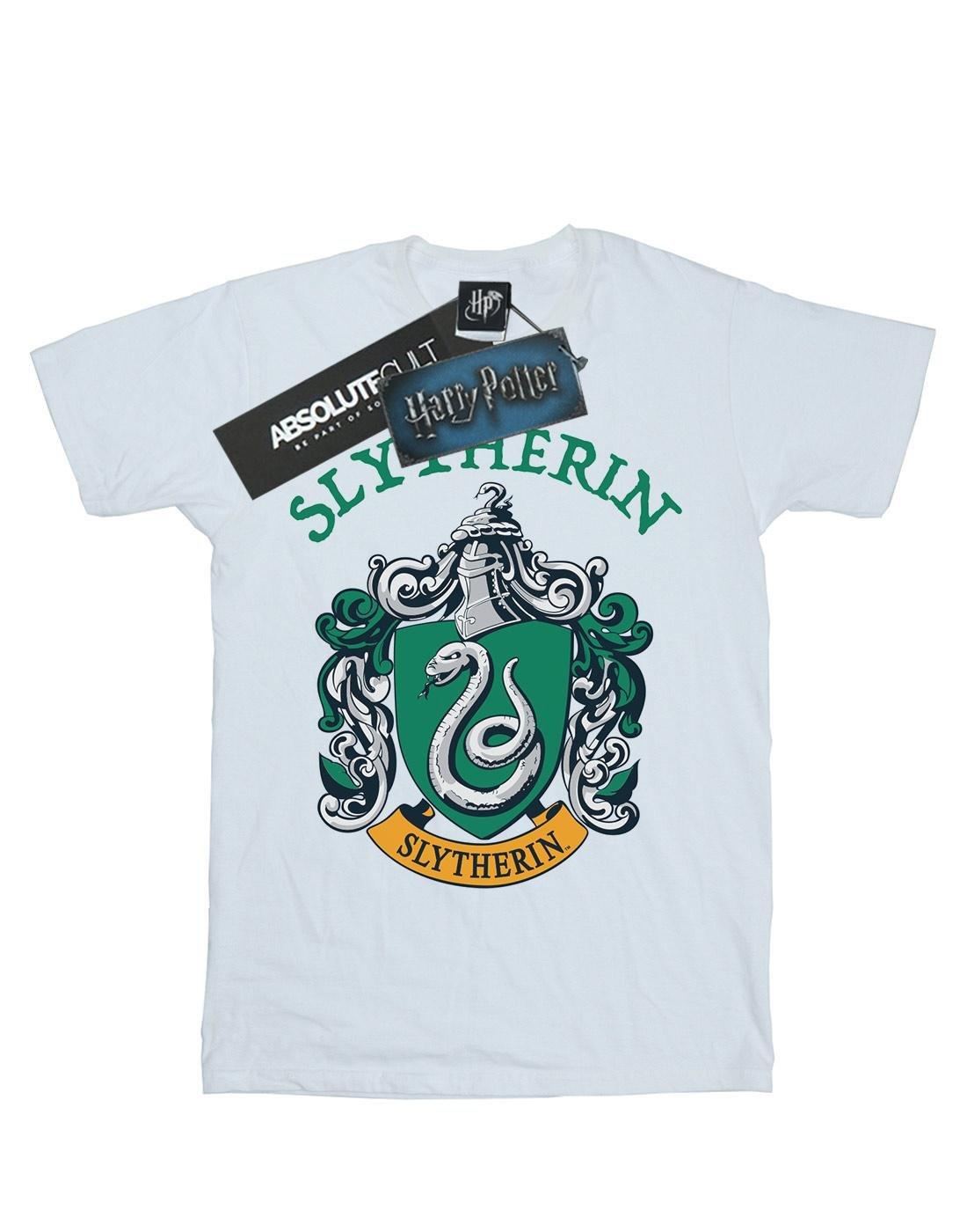 Slytherin Crest Tshirt Damen Weiss 3XL von Harry Potter