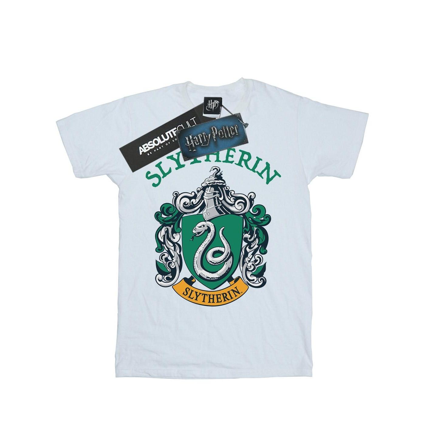 Slytherin Crest Tshirt Herren Weiss L von Harry Potter