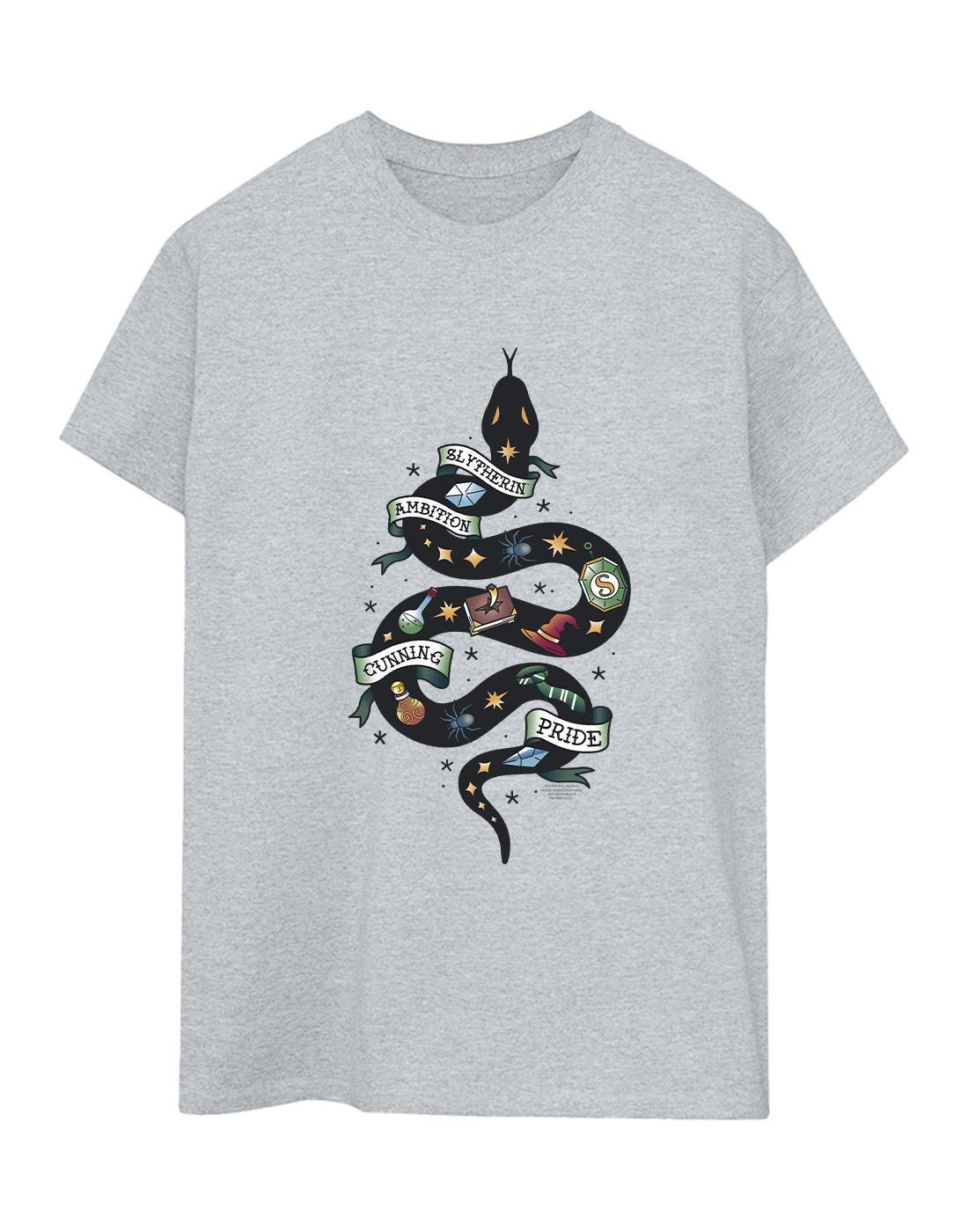 Slytherin Sketch Tshirt Damen Grau M von Harry Potter