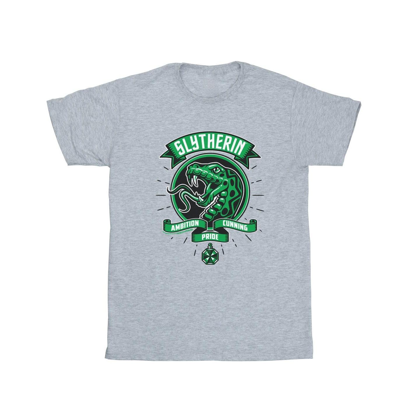 Slytherin Toon Crest Tshirt Damen Grau 3XL von Harry Potter