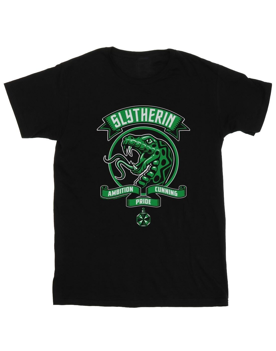 Slytherin Toon Crest Tshirt Damen Schwarz 3XL von Harry Potter