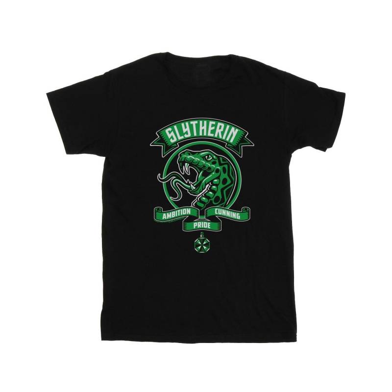 Slytherin Toon Crest Tshirt Damen Schwarz 3XL von Harry Potter