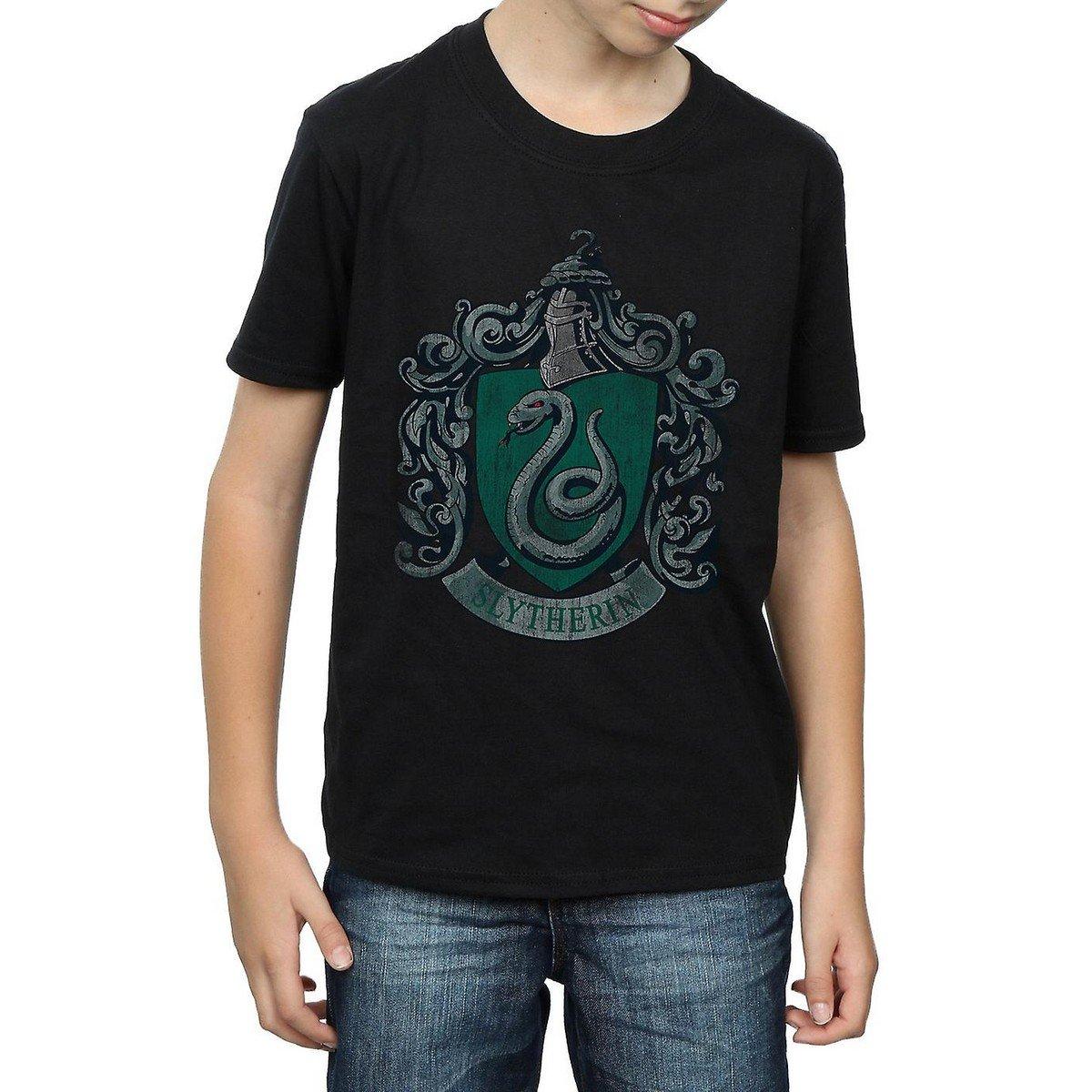 Slytherin Tshirt Jungen Schwarz 128 von Harry Potter