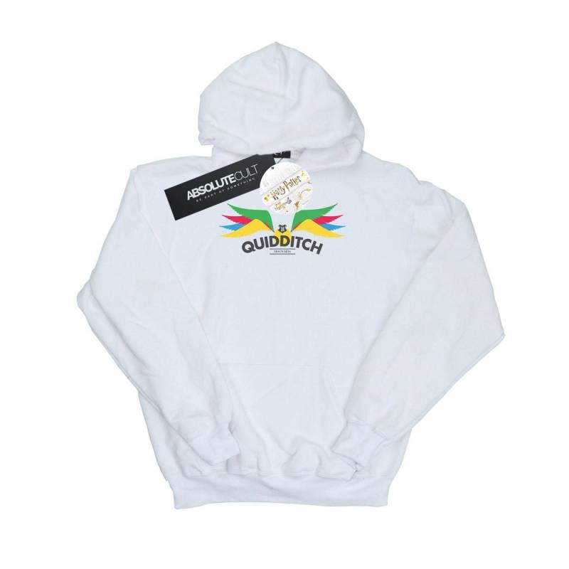 Snitch Wings Pastels Kapuzenpullover Damen Weiss M von Harry Potter