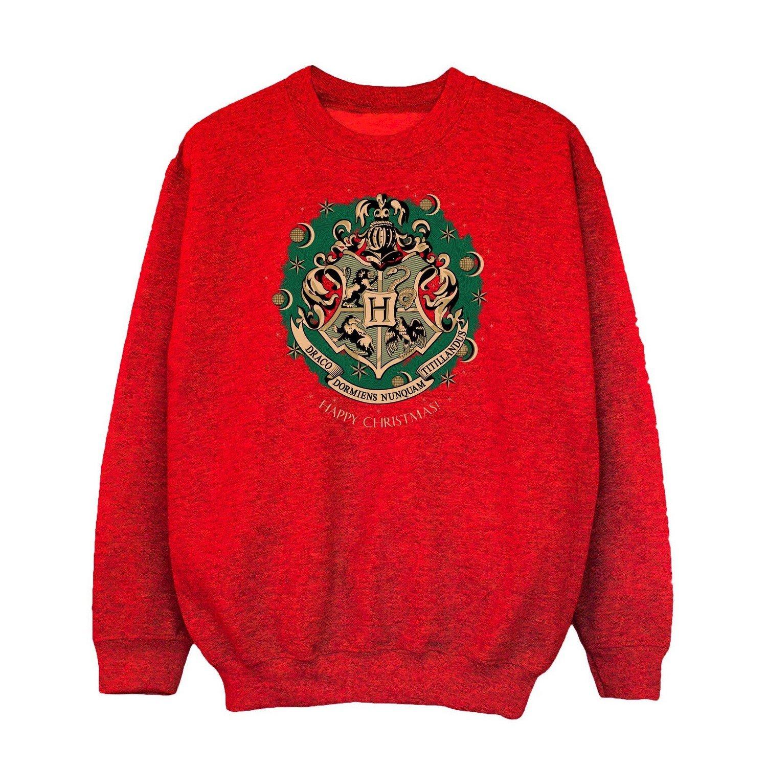 Sweatshirt Weihnachtliches Design Unisex Rot Bunt 152-158 von Harry Potter