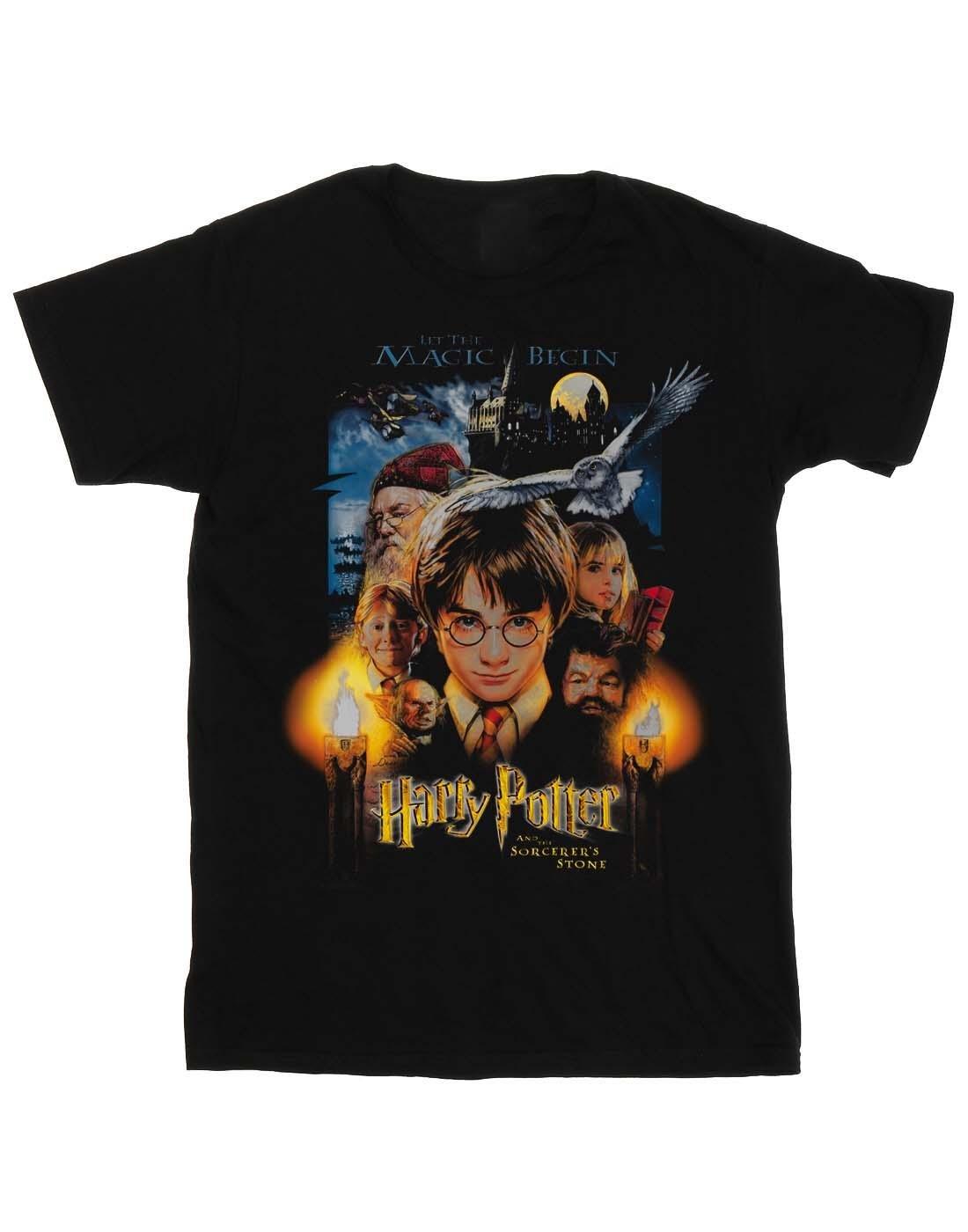 The Sorcerer's Stone Poster Tshirt Damen Schwarz M von Harry Potter