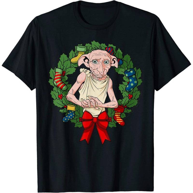 Tshirt Weihnachtliches Design Herren Schwarz 3XL von Harry Potter