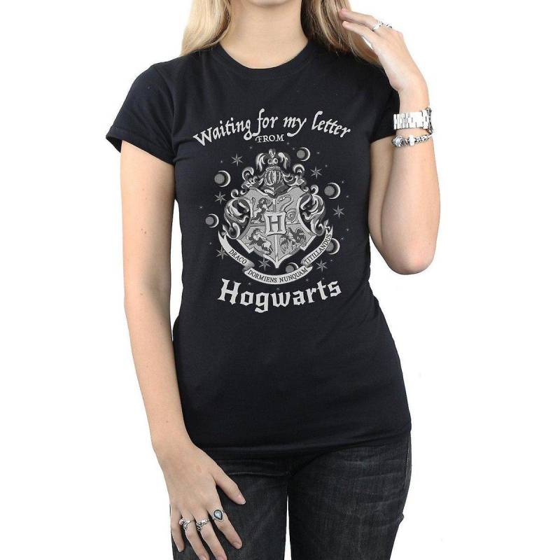 Waiting For My Letter Tshirt Damen Schwarz M von Harry Potter