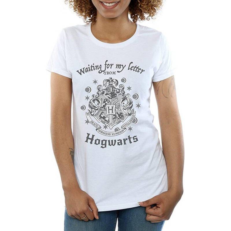 Waiting For My Letter Tshirt Damen Weiss L von Harry Potter