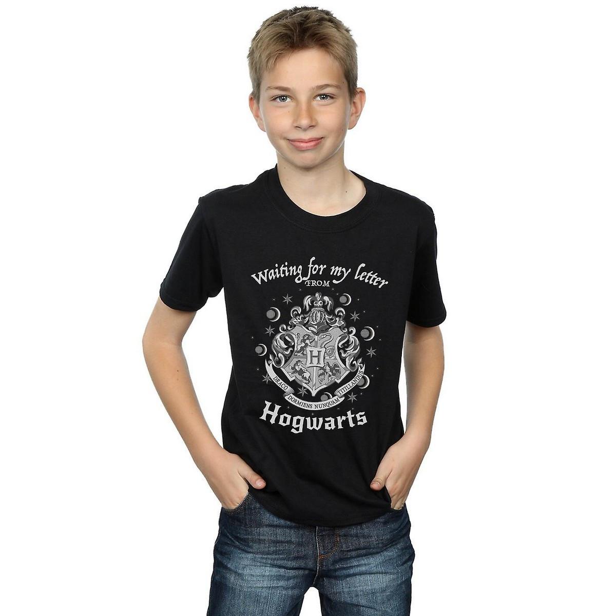 Waiting For My Letter Tshirt Jungen Schwarz 140/146 von Harry Potter