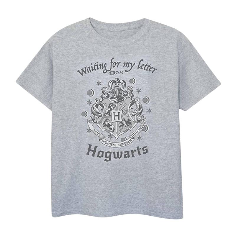 Waiting For My Letter Tshirt Unisex Grau 140/146 von Harry Potter