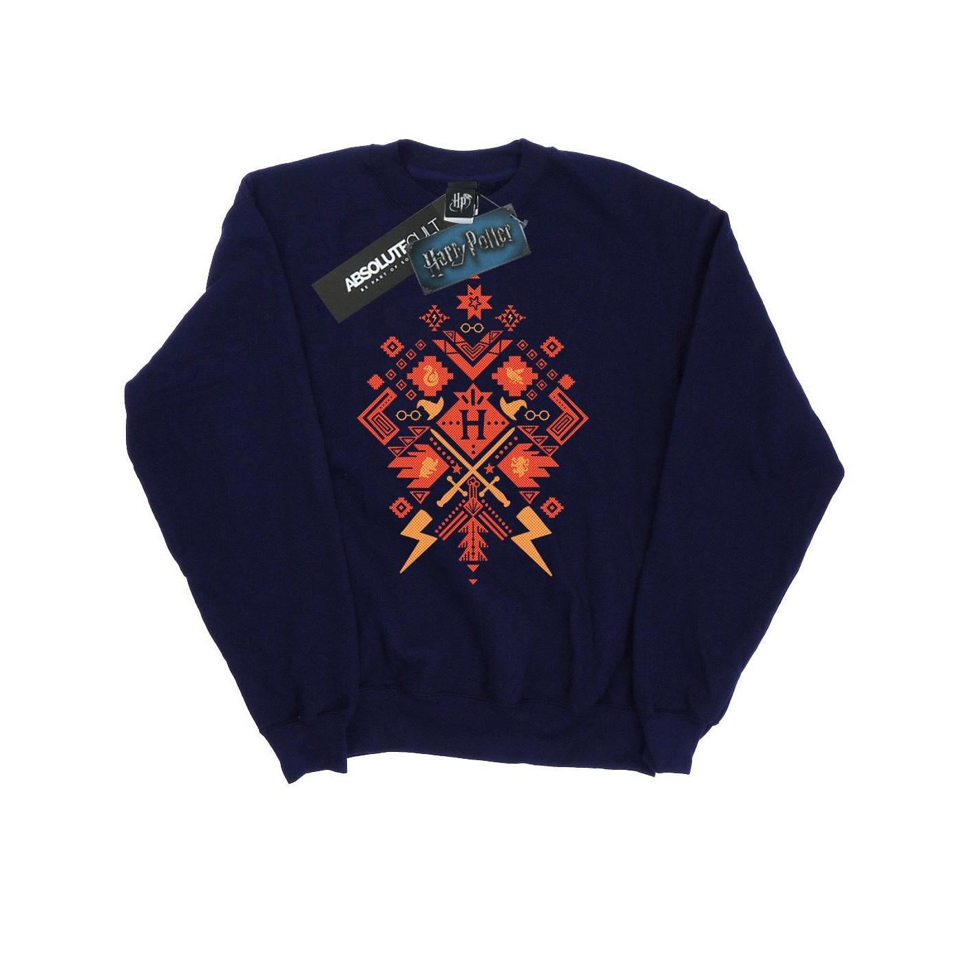 Weihnachten Fair Isle Sweatshirt Aus Baumwolle Herren Marine M von Harry Potter