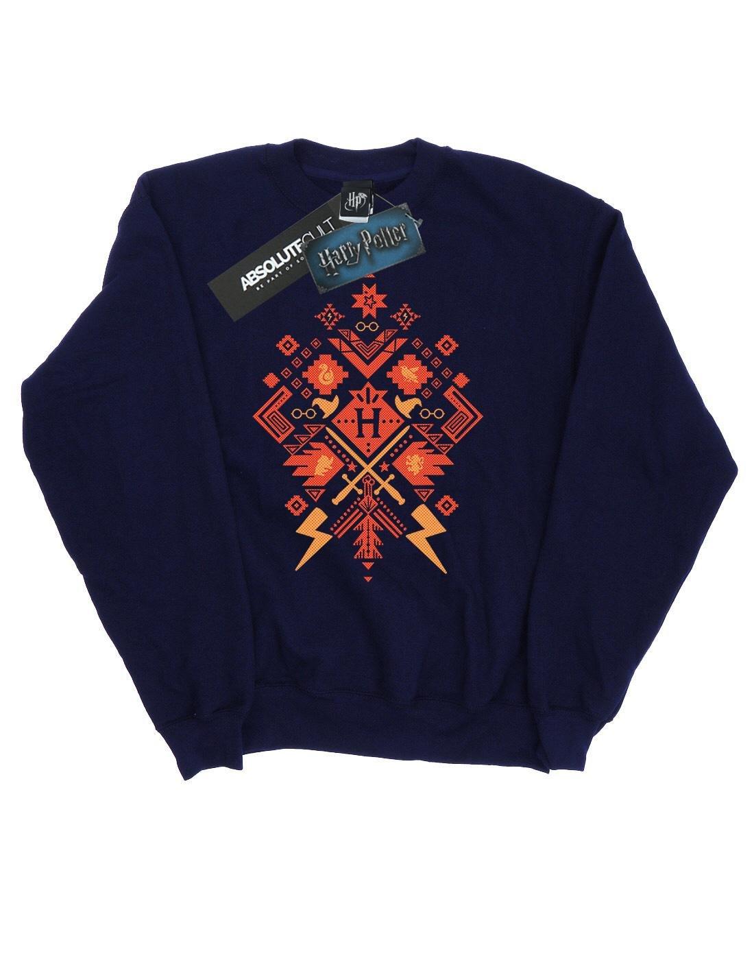 Weihnachten Fair Isle Sweatshirt Aus Baumwolle Herren Marine S von Harry Potter