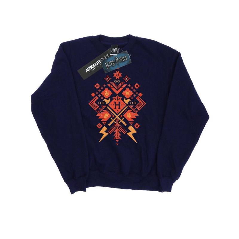 Weihnachten Fair Isle Sweatshirt Aus Baumwolle Herren Marine S von Harry Potter