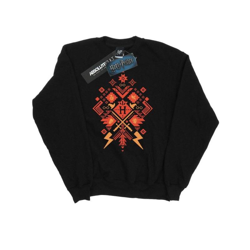 Weihnachten Fair Isle Sweatshirt Aus Baumwolle Herren Schwarz L von Harry Potter