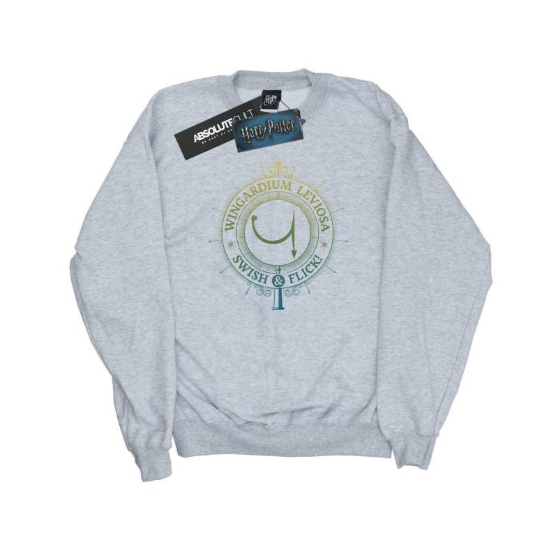 Wingardium Leviosa Sweatshirt Damen Grau S von Harry Potter