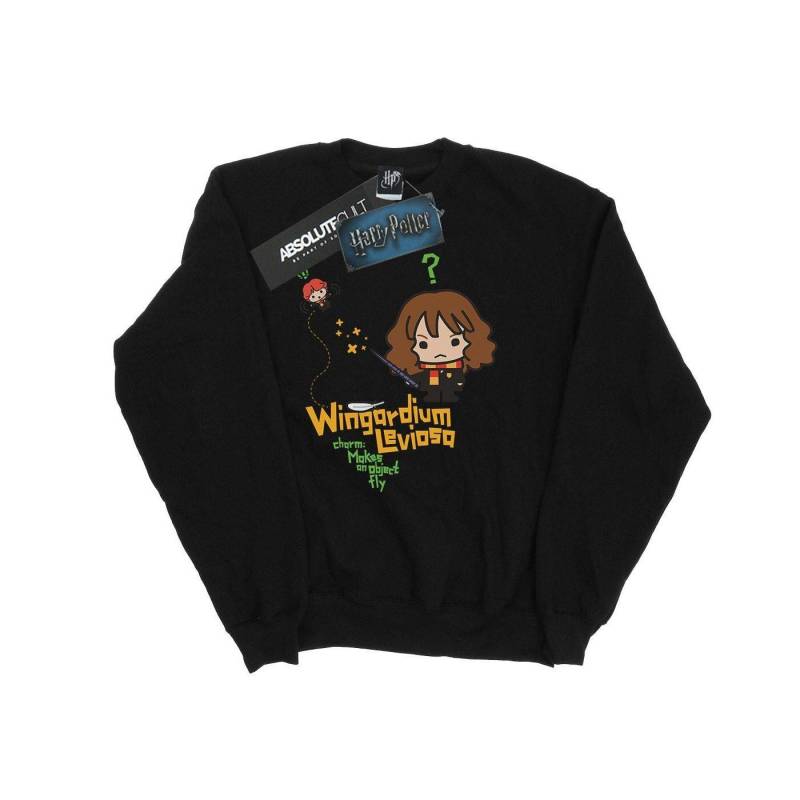 Wingardium Leviosa Sweatshirt Unisex Schwarz 140/146 von Harry Potter