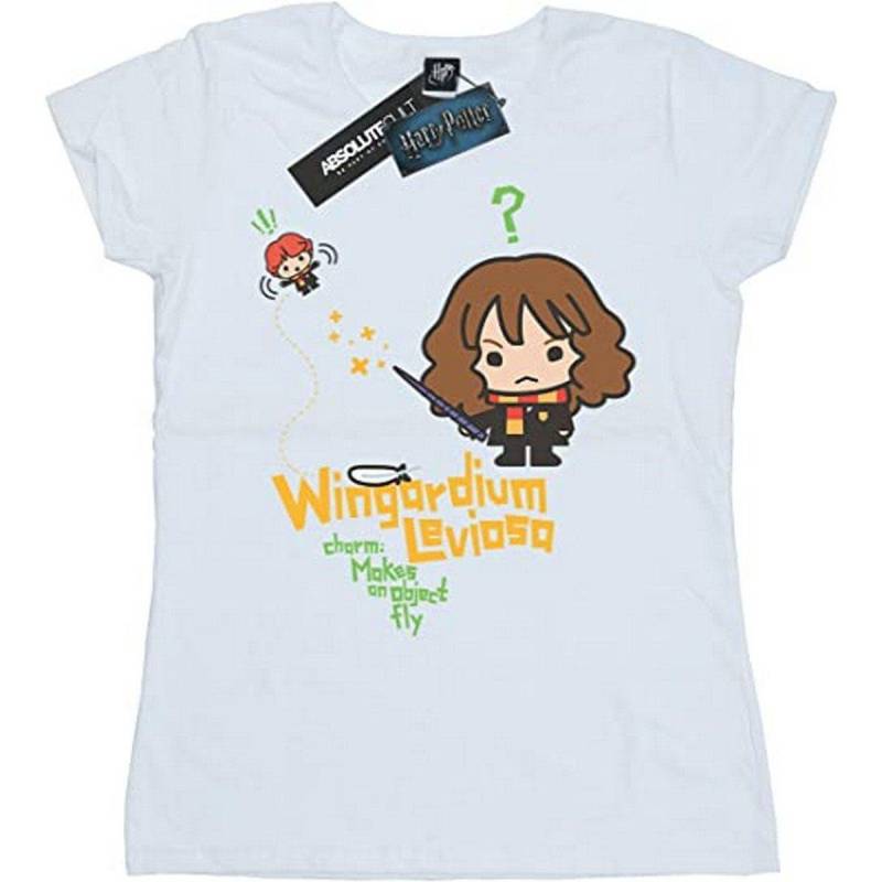 Wingardium Leviosa Tshirt Jungen Weiss 128 von Harry Potter