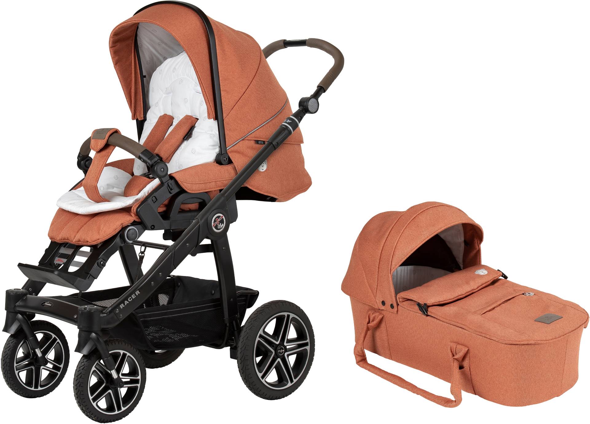 Hartan Kombi-Kinderwagen »Racer GTS - Bellybutton«, 22 kg, mit Kombitasche; Made in Germany von Hartan